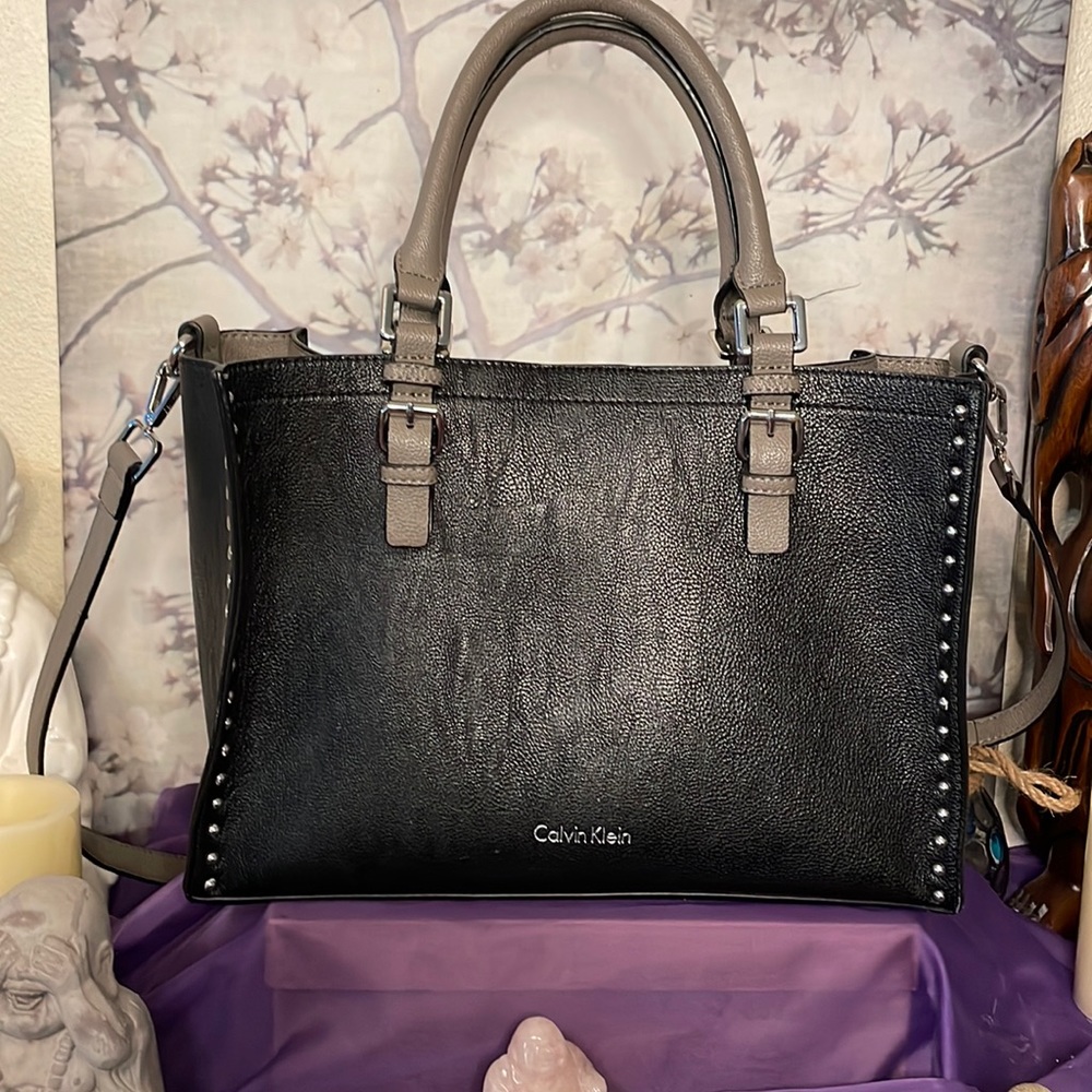 Calvin Klein Black Purse w/ Detachable Shoulder Strap